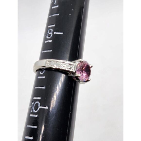 RINGS-DIAMOND CANDLE RINGS-Lot of 5-Size 9-Different "Stones"-Silver Tone - Picture 13 of 16